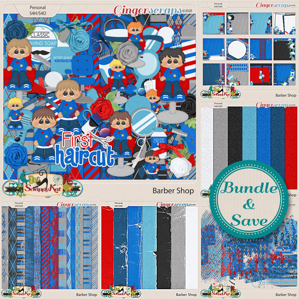Barber Shop Bundle by The Scrappy Kat