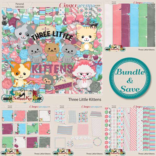 Three Little Kittens Bundle by The Scrappy Kat