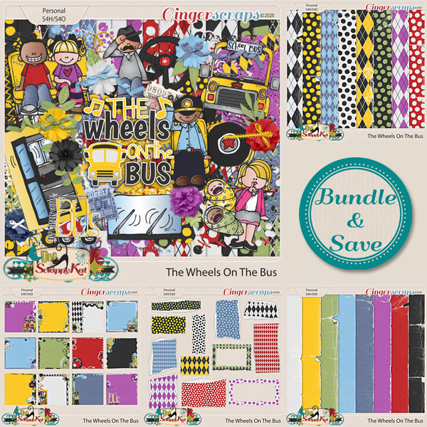 The Wheels on the Bus Bundle by The Scrappy Kat