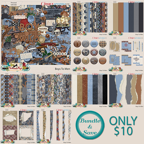 Boys To Men Bundle by The Scrappy Kat