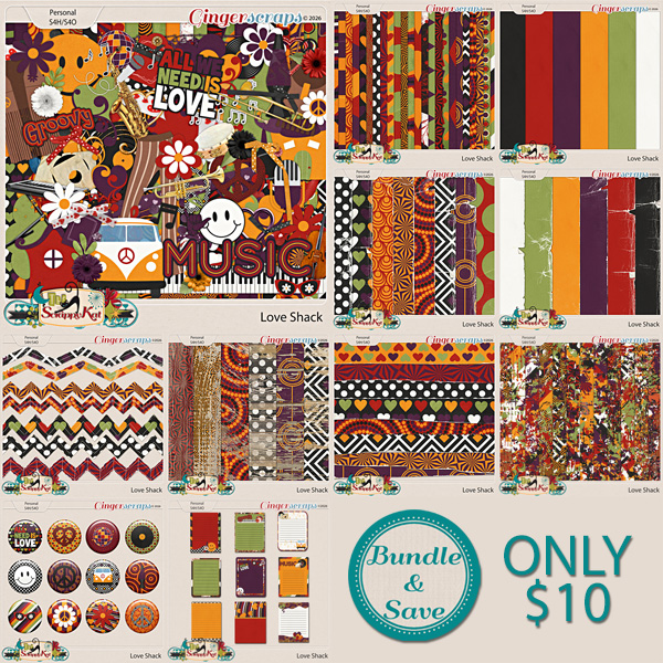 Love Shack Collection by The Scrappy Kat