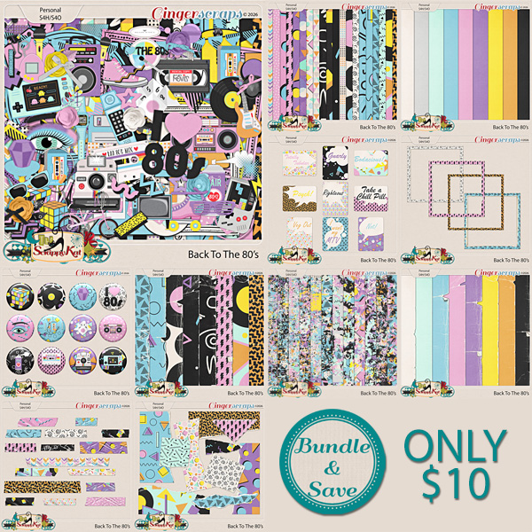 Back To The 80's Collection by The Scrappy Kat
