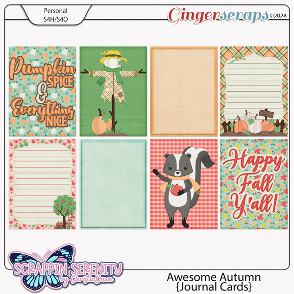 Awesome Autumn - Journal Cards