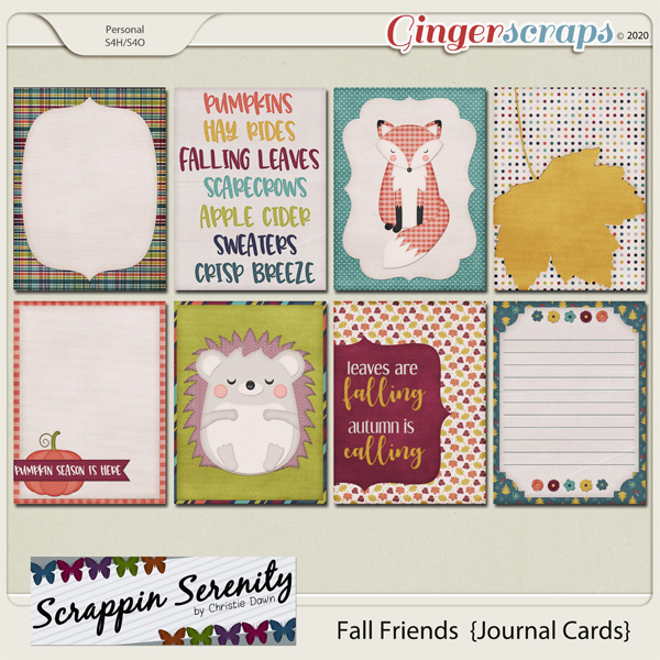 Fall Friends Journal Cards