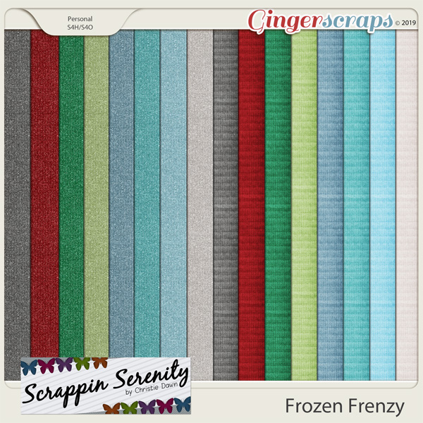 Frozen Frenzy Cardstock & Shimmer Papers