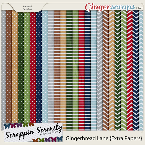 Gingerbread Lane Extra Papers