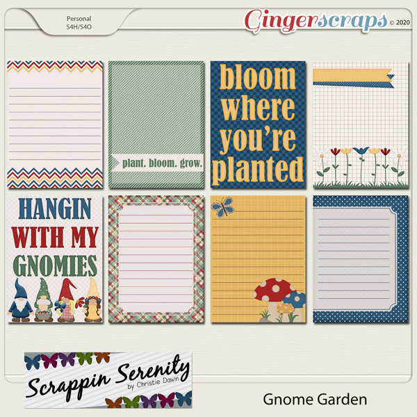 Gnome Garden Journal Cards