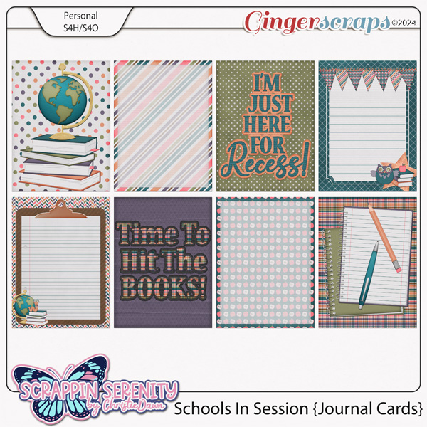 Schools In Session - Journal Cards