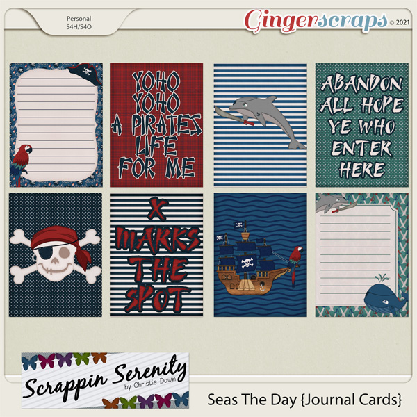 Seas The Day Journal Cards