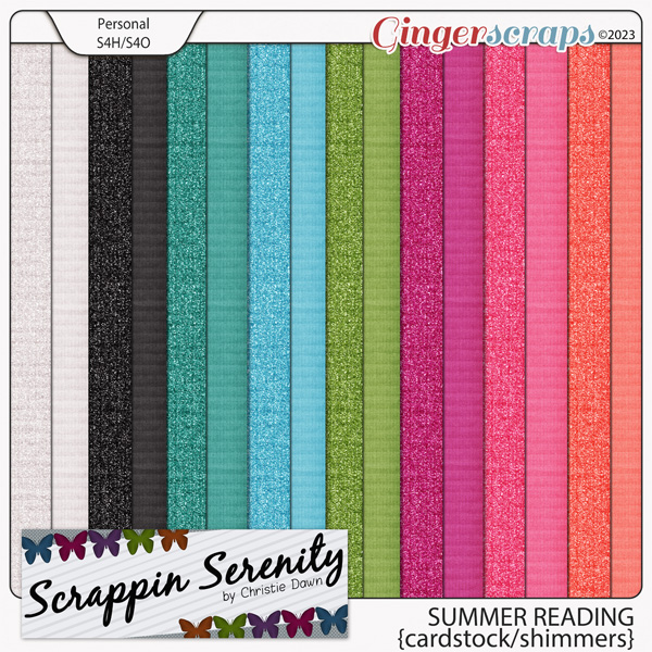 Summer Reading - Cardstock & Shimmer Papers