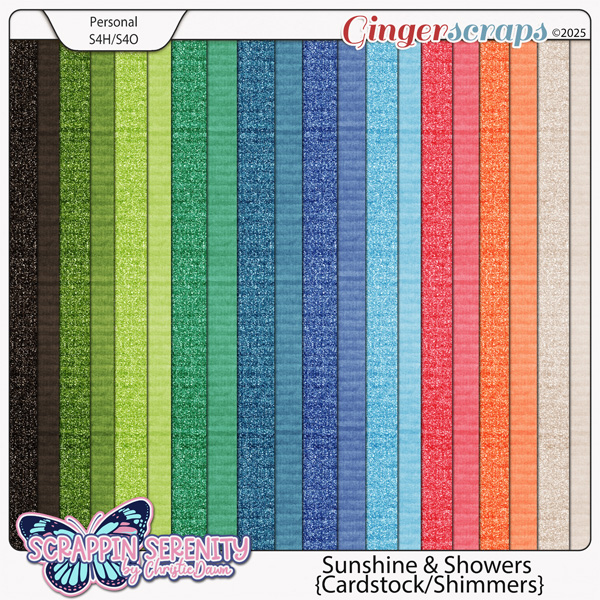 Sunshine & Showers - Cardstock/Shimmer Papers