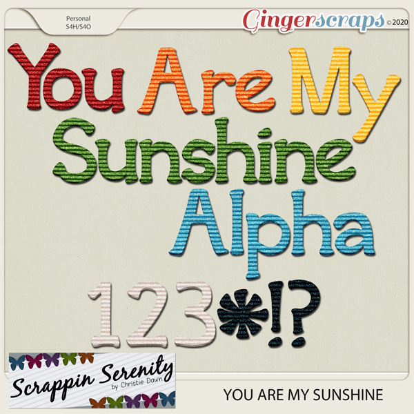 You Are My Sunshine Alpha