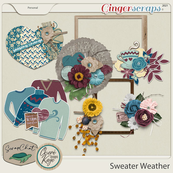 Sweater Weather Clusters by ScrapChat Designs and Chere Kaye Designs