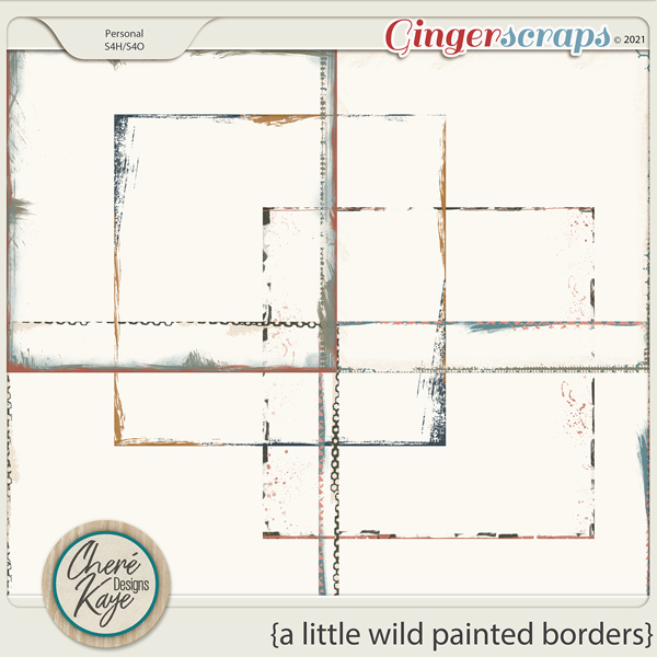 A Little Wild Painted Borders by Chere Kaye Designs