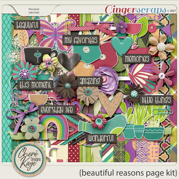 Beautiful Reasons Page Kit by Chere Kaye Designs