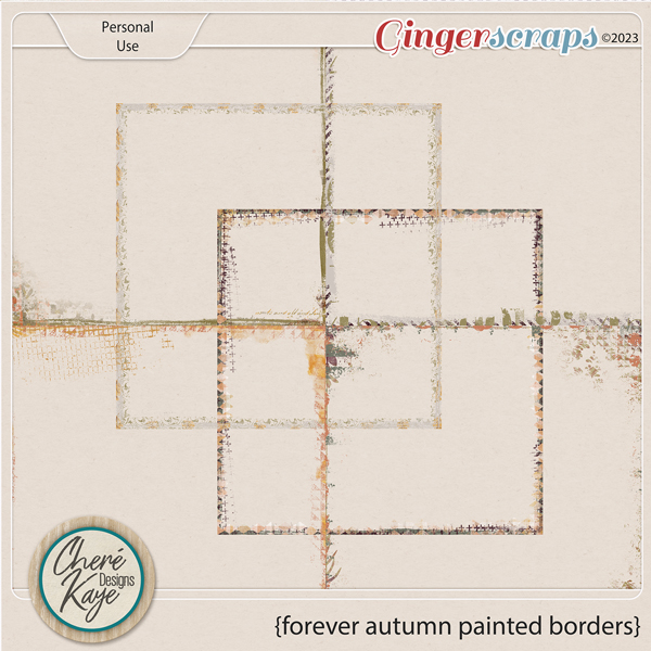 Forever Autumn Painted Borders by Chere Kaye Designs