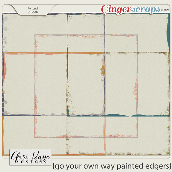 Go Your Own Way Painted Edgers by Chere Kaye Designs