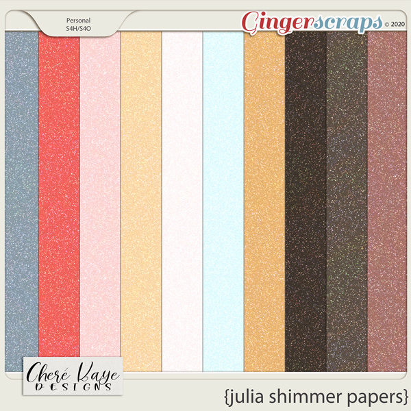 Julia Shimmer Papers by Chere Kaye Designs