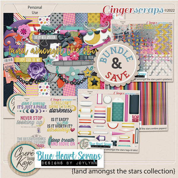 Land Amongst the Stars Collection by Chere Kaye Designs & Blue Heart Scraps