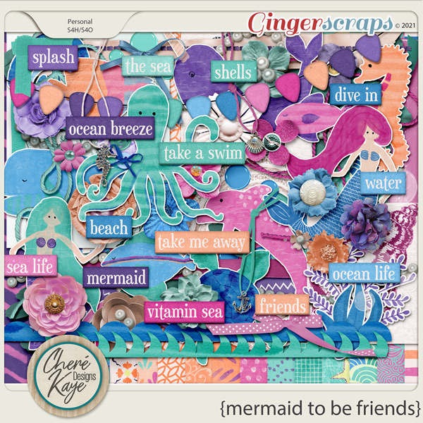 Mermaid to be Friends by Chere Kaye Designs