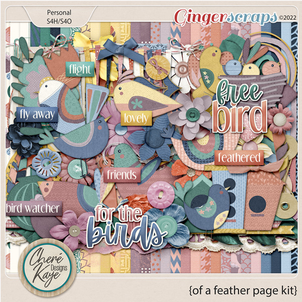 Of A Feather Page Kit by Chere Kaye Designs