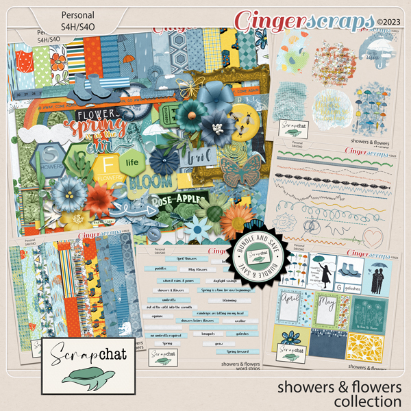 Showers and Flowers Collection by ScrapChat Designs