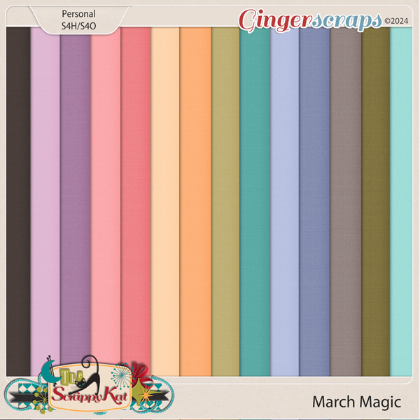 March Magic Cardstock Pack by The Scrappy Kat