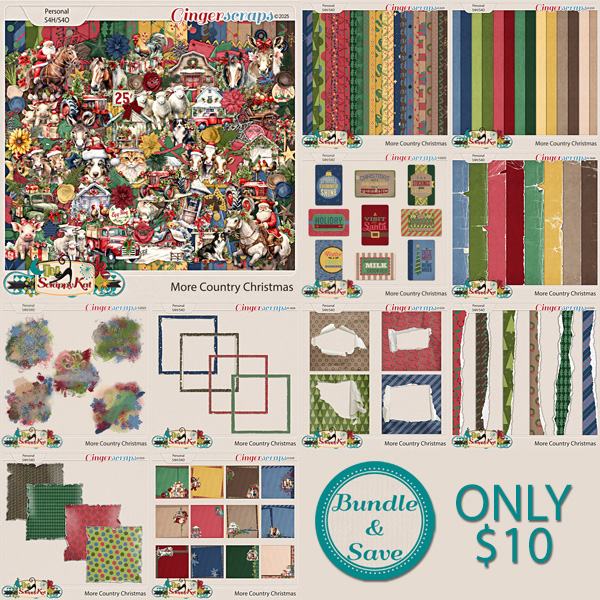 More Country Christmas Bundle by The Scrappy Kat
