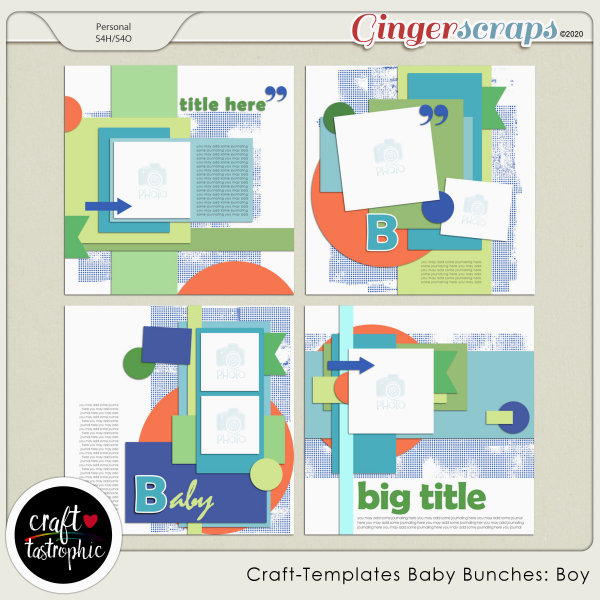 Craft❤Templates Baby Bunches: Boy