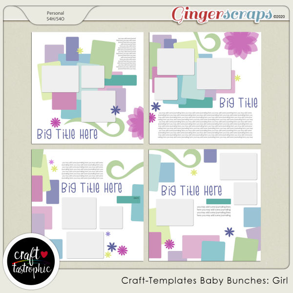 Craft❤Templates Baby Bunches: Girl