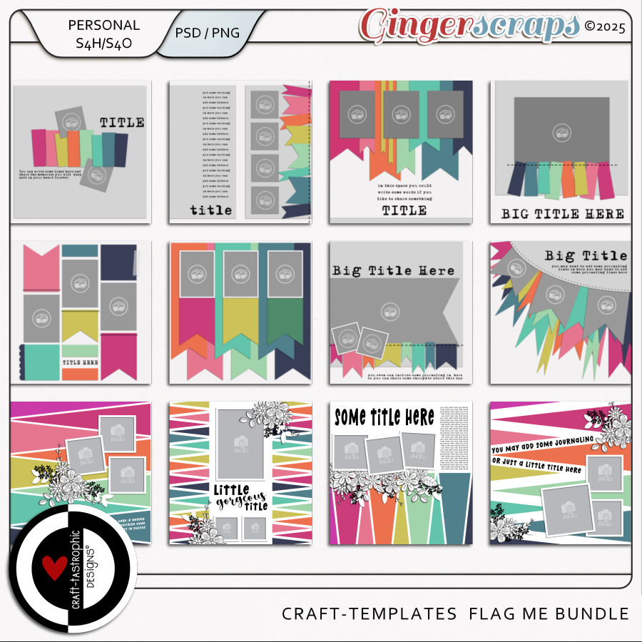 Craft-Templates Flag Me Bundle