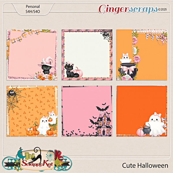 Cute Halloween Stacked Papers by The Scrappy Kat