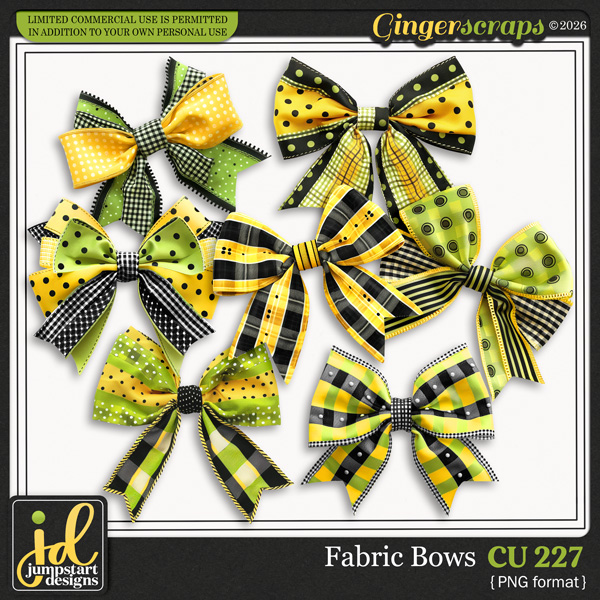 CU & PU 227 ~ Fabric Bows