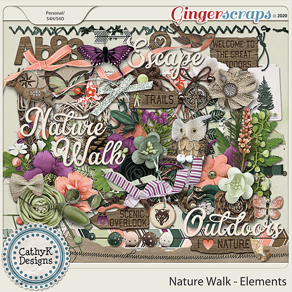 Nature Walk - Elements by CathyK Designs