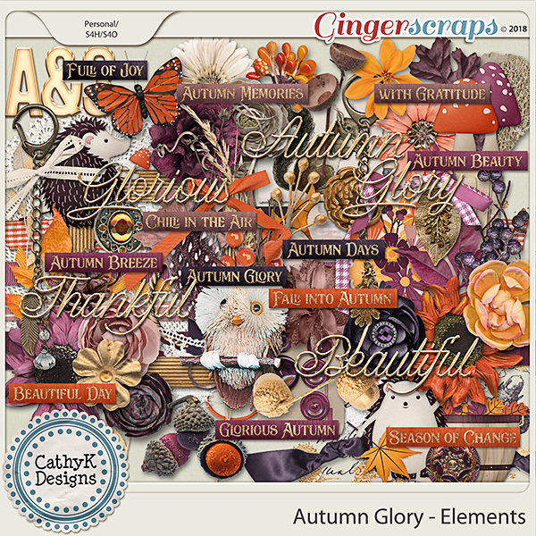 Autumn Glory - Elements by CathyK Designs