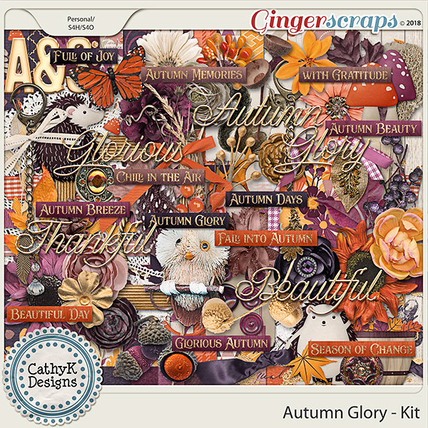 Autumn Glory - Kit by CathyK Designs