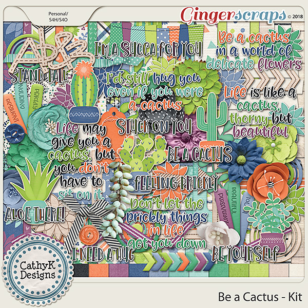 Be a Cactus - Kit by CathyK Designs