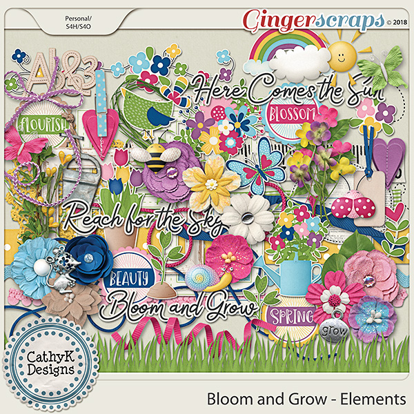 Bloom and Grow - Elements by CathyK Designs
