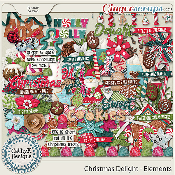 Christmas Delight - Elements by CathyK Designs