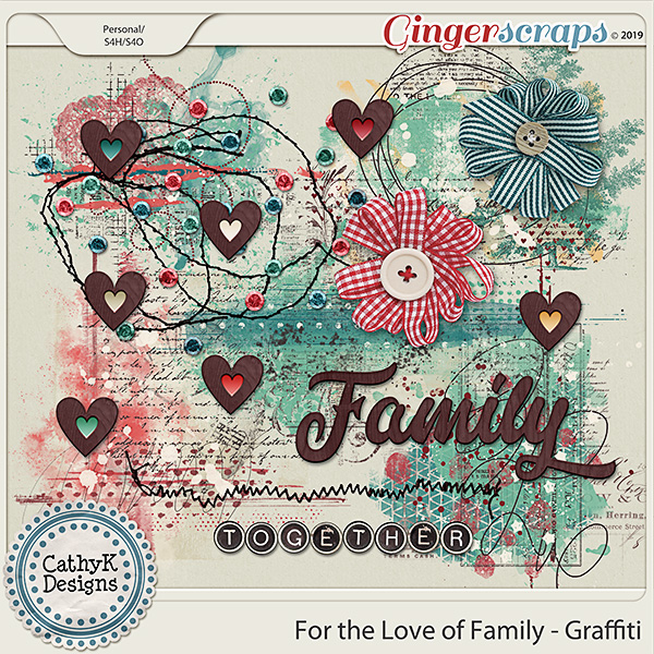 For the Love of Family - Graffiti by CathyK Designs
