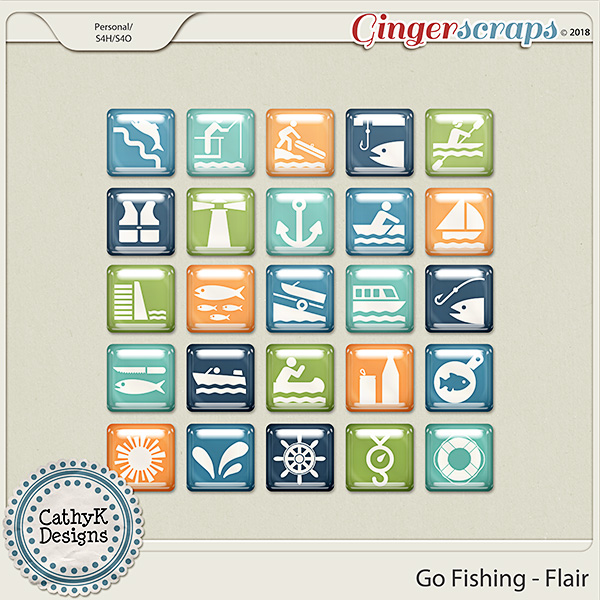 Go Fishing - Flair by CathyK Designs