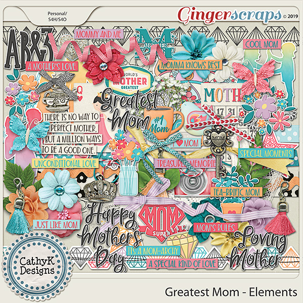 Greatest Mom - Elements by CathyK Designs