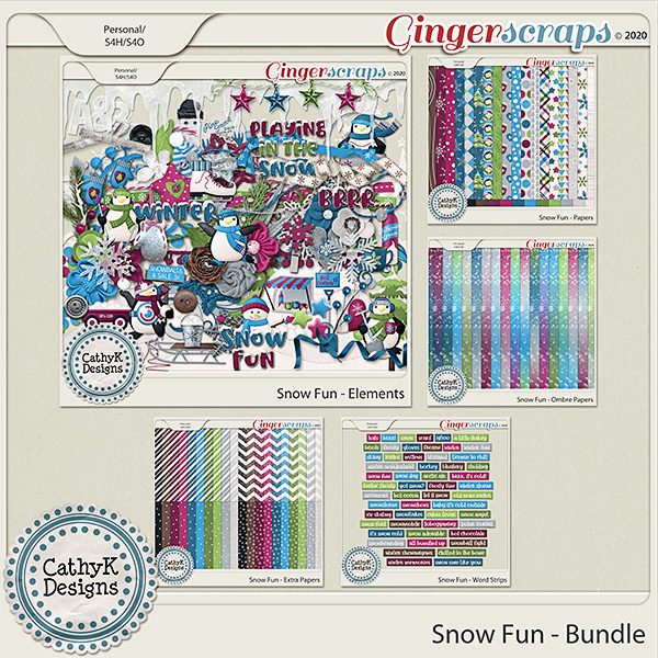 Snow Fun - Bundle by CathyK Designs