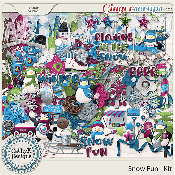 Snow Fun - Kit by CathyK Designs