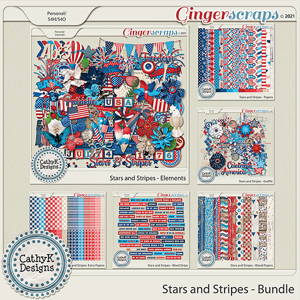 Stars and Stripes - Bundle by CathyK Designs