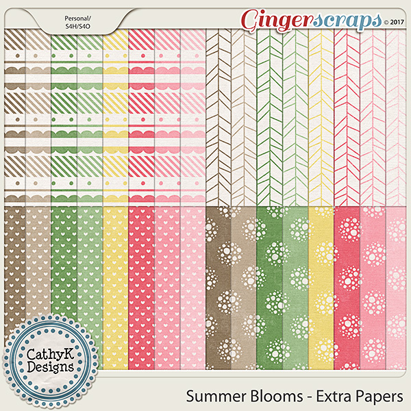 Summer Blooms - Extra Papers