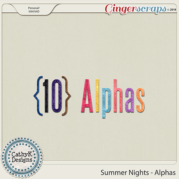 Summer Nights - Alphas by CathyK Designs