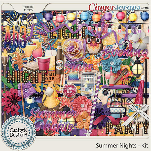 Summer Nights - Kit by CathyK Designs