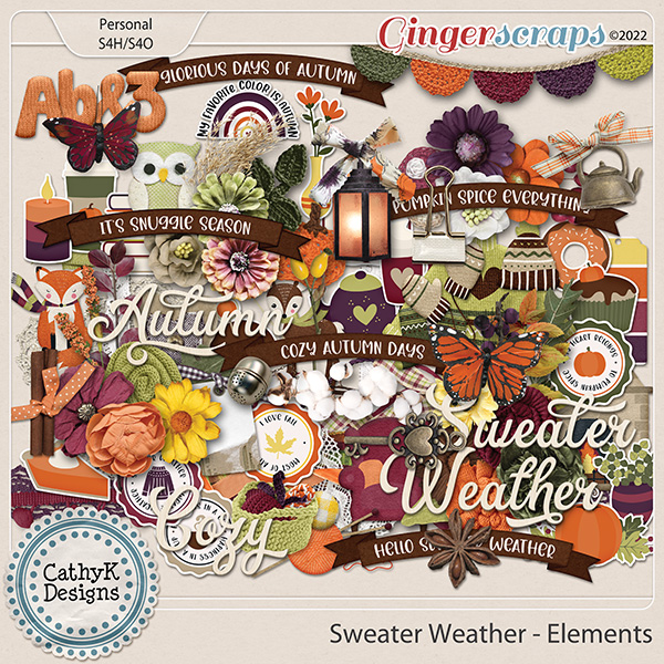 Sweater Weather - Elements by CathyK Designs