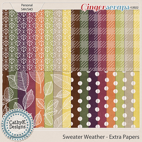 Sweater Weather - Extra Papers by CathyK Designs